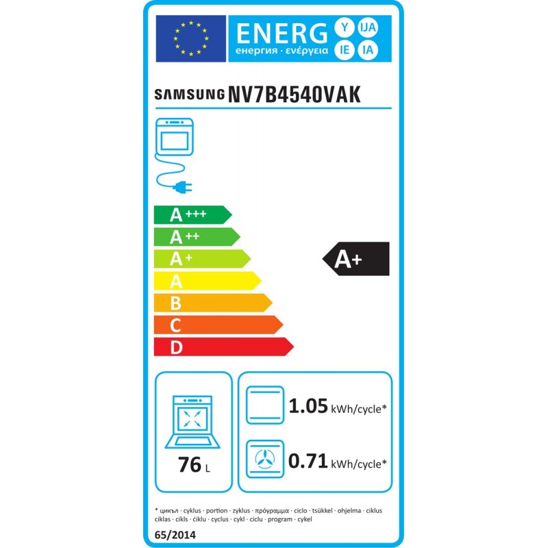 Samsung NV7B4540VAK  - 4 Serie - Dual Cook Flex™ inbouw oven (60 cm)