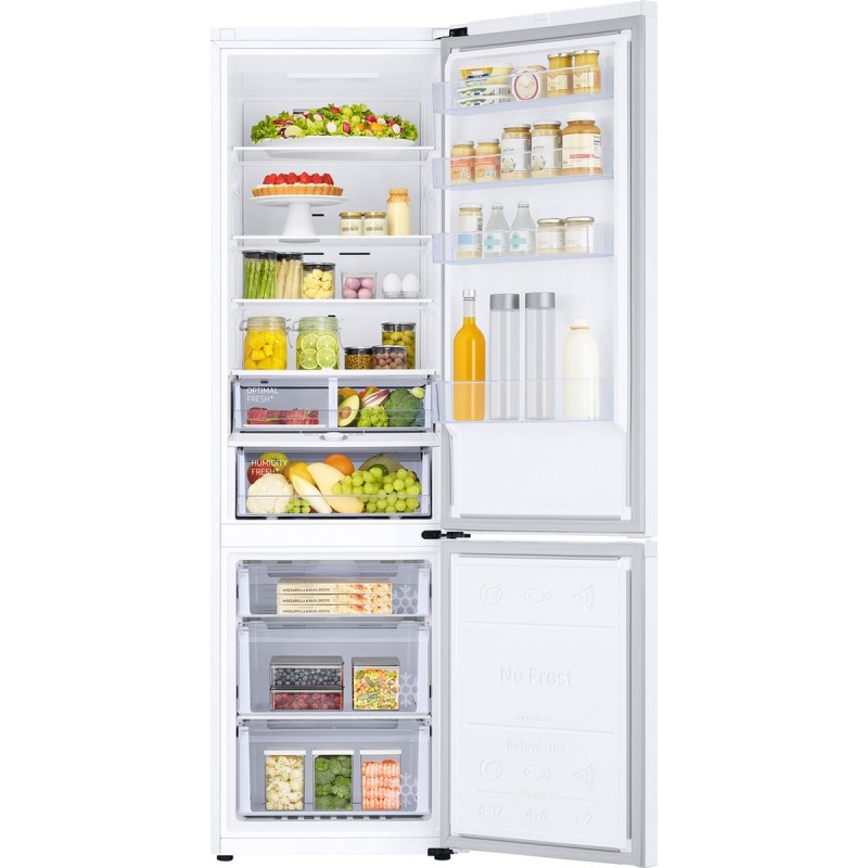 Samsung RB38C603CWW - Vrijstaande koel-vriescombinatie - 390 l - Energielabel C - Wit
