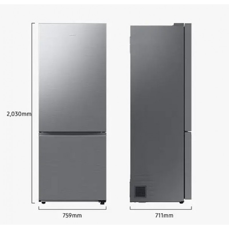 Samsung RB53DG703ES9 - Vrijstaand - 538 l E Platina -Roestvrijstaal 