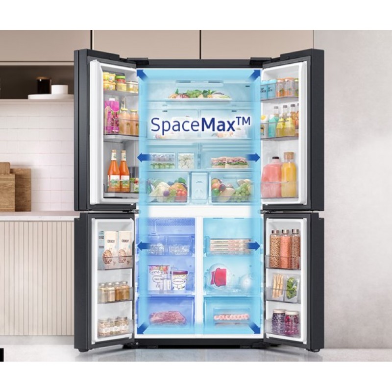 SAMSUNG Bespoke met automatische waterkan RF24BB620ES9 Smart koel-vriescombinatie - Zilver