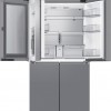 Samsung RF65DG960ESR, Vrijstaand, Multideur, Roestvrijstaal, 4 deur(en), Binnenin, Glas