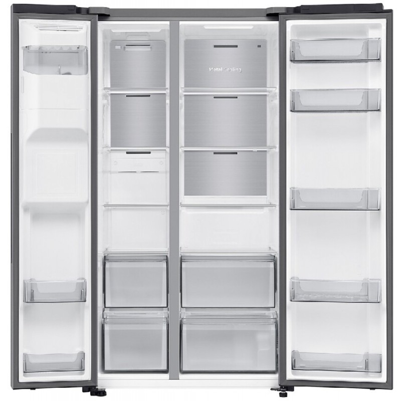 Samsung RS70F64KET - Amerikaanse koelkast - Vrijstaand - Roestvrijstaal - Vers zone compartiment - Water dispenser - IJsmaker IJsblokjesautomaat - Smart Things - 36 dB - 640 l