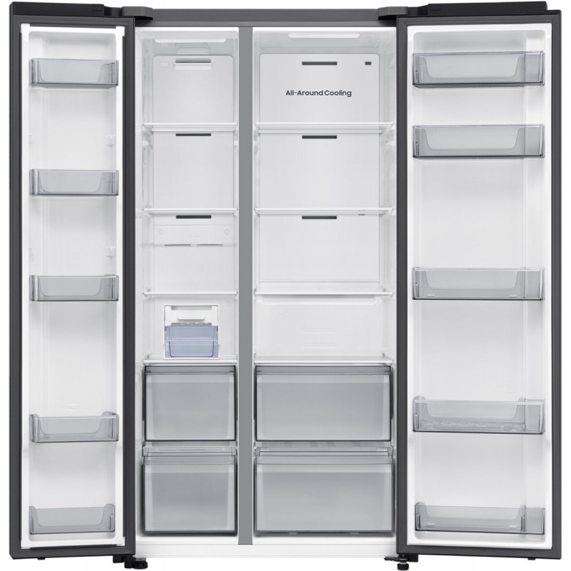 Samsung RS70F65QEFEF - Amerikaanse koelkast - 7 serie - Zwart - AI Energy