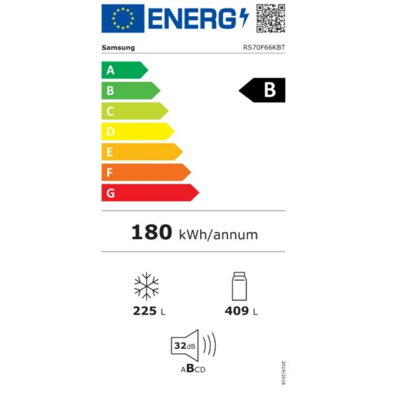 Samsung RS70F66KBTEF - 7-serie - Amerikaanse koelkast - (634L) - Zilver (mat) - Wifi