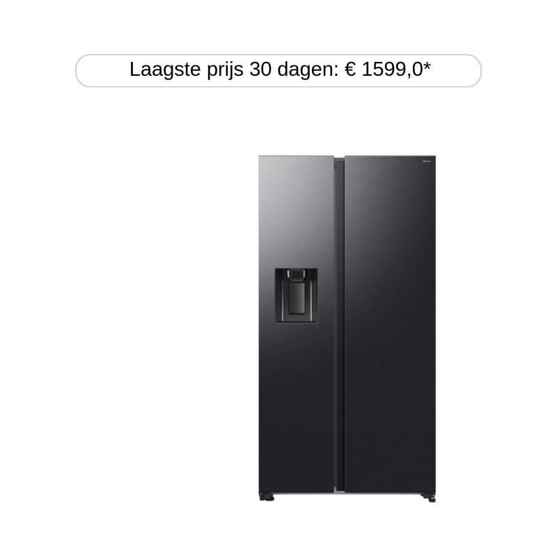 SAMSUNG RS70F66KCF - Amerikaanse koelkast - breedte 91.2 cm - hoogte 178.4 cm - inhoud 634 l - NoFrost