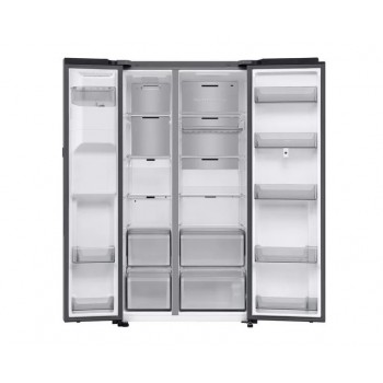 Samsung Bespoke AI Family Hub RS90F66BET– Amerikaanse stijl Smart Koel-Vriescombinatie (Zilver)