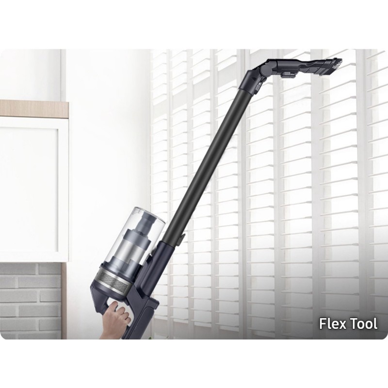 Samsung Jet 75E Pro Steelstofzuiger VS20B75ADR5 - 200 Watt - Zakloos - Pet Tool - Spinning Sweeper