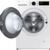Samsung WD11DG5B15BE, Voorbelading, Vrijstaand, Wit, Zwart, Draaiknop, Touch, LCD