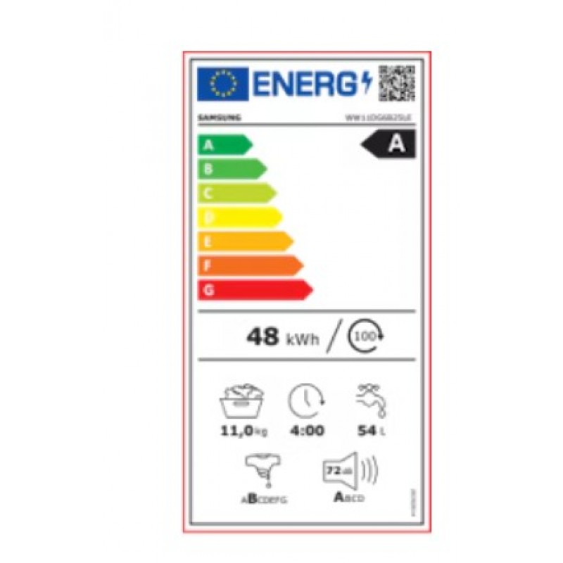Samsung WW11DG6B25LEU3 - SmartThings app - Ecobubble  - stomen - 10 kg - 1400 toeren