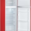 Severin RKG 8944 Retro Koel-vriescombinatie Dubbeldeurs – 206L – Rood – LED Verlichting – Energiezuinig