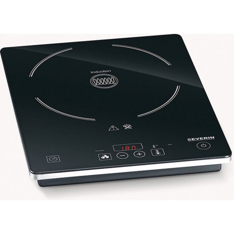 Severin KP 1071 - Inductie kookplaat - 1-pits - timer - kinderslot - 2000 watt - normale stekker