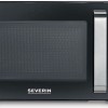 Severin MW 7752 - Combi magnetron met grill- en heteluchtfunctie - Incl. Pizzaplaat Ø 28 cm - 25 Liter - Timer en Automatische programma's - Zwart / Zilver
