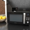 Severin MW 7752 - Combi magnetron met grill- en heteluchtfunctie - Incl. Pizzaplaat Ø 28 cm - 25 Liter - Timer en Automatische programma's - Zwart / Zilver