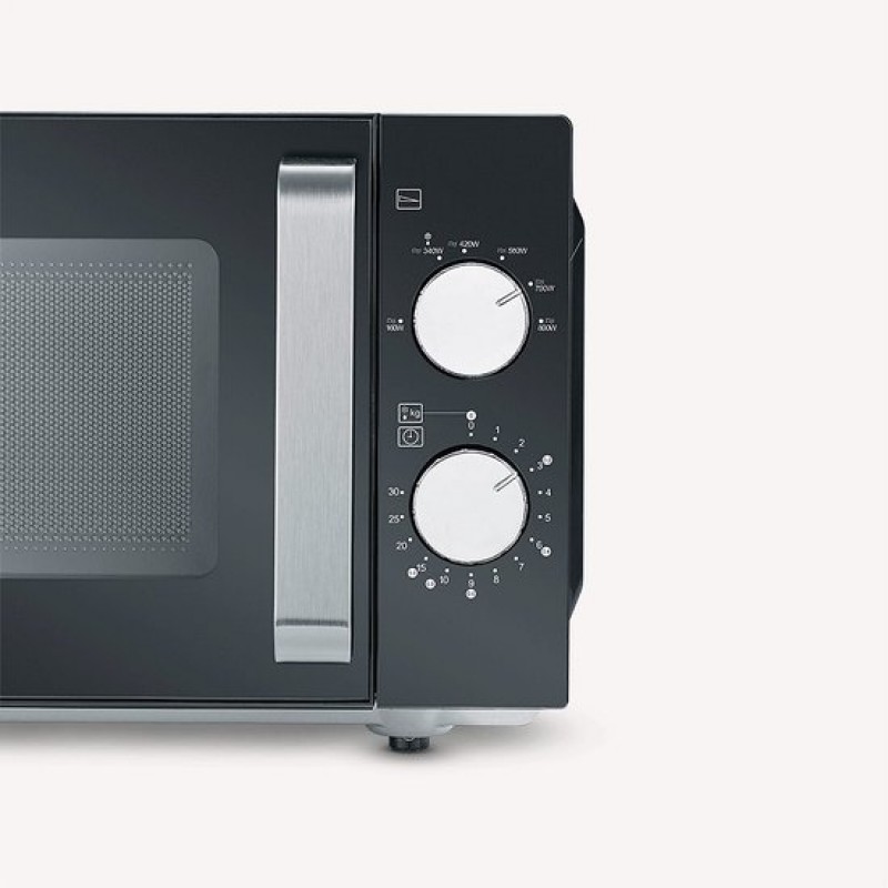 Severin MW 7761 - Solo Magnetron - vrijstaand - geen draaiplateau / meer ruimte / makkelijk schoonmaken - zwart