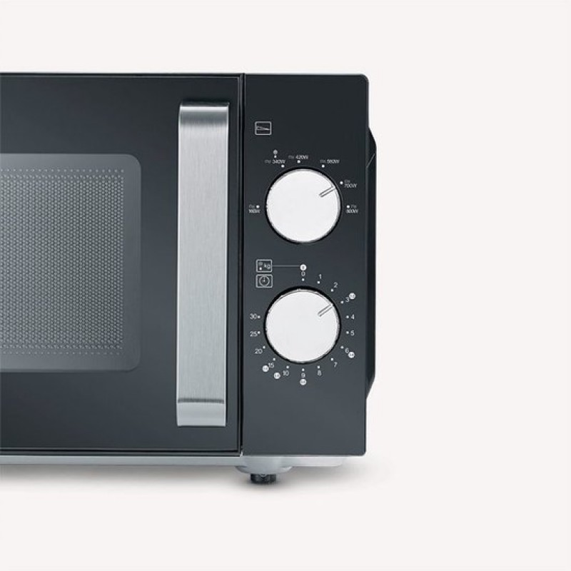 Severin MW 7761 - Solo Magnetron - vrijstaand - geen draaiplateau / meer ruimte / makkelijk schoonmaken - zwart
