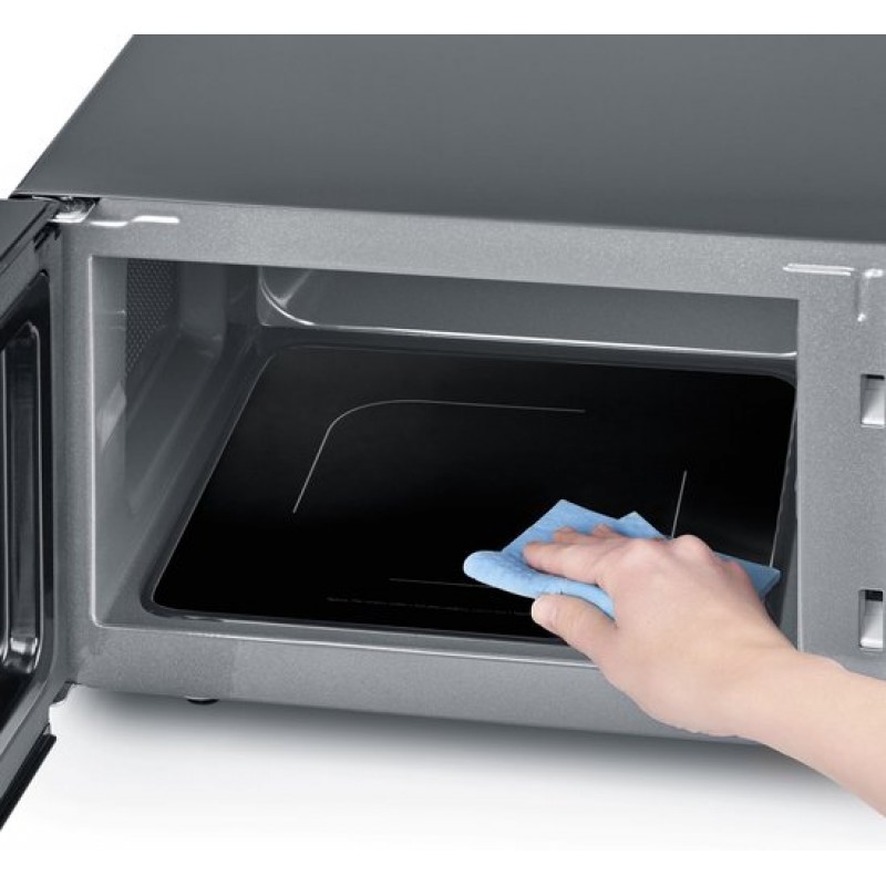 Severin MW 7762 2 Magnetron met Grill - Innovatieve vlakke glazen bodem - Koken op Twee Niveaus - 33% meer inhoud - 20 Liter - Zwart