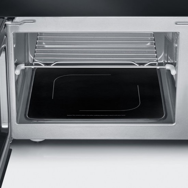 Severin MW 7762 2 Magnetron met Grill - Innovatieve vlakke glazen bodem - Koken op Twee Niveaus - 33% meer inhoud - 20 Liter - Zwart
