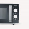Severin MW 7762 2 Magnetron met Grill - Innovatieve vlakke glazen bodem - Koken op Twee Niveaus - 33% meer inhoud - 20 Liter - Zwart