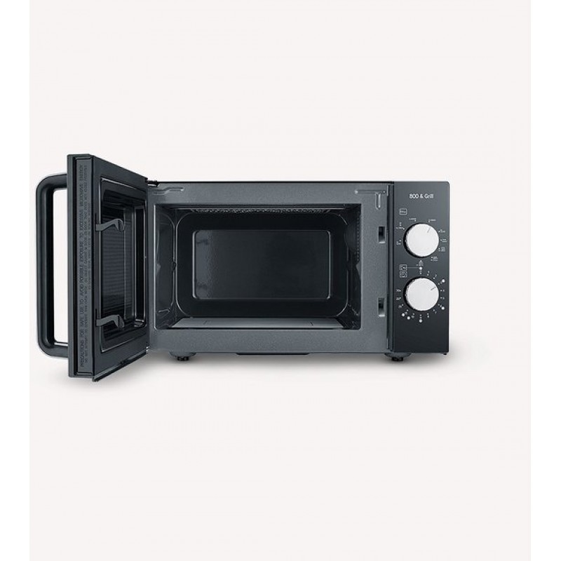 Severin MW 7762 2 Magnetron met Grill - Innovatieve vlakke glazen bodem - Koken op Twee Niveaus - 33% meer inhoud - 20 Liter - Zwart