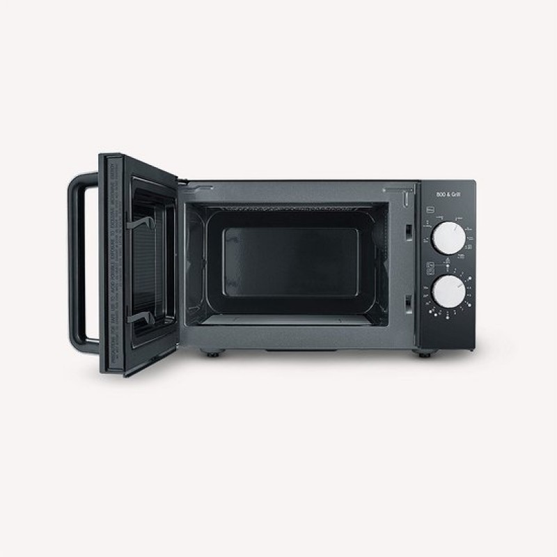 Severin MW 7762 2 Magnetron met Grill - Innovatieve vlakke glazen bodem - Koken op Twee Niveaus - 33% meer inhoud - 20 Liter - Zwart