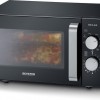 Severin MW 7762 2 Magnetron met Grill - Innovatieve vlakke glazen bodem - Koken op Twee Niveaus - 33% meer inhoud - 20 Liter - Zwart