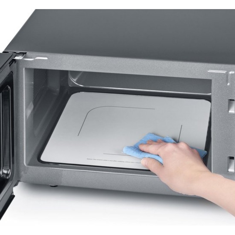 Severin MW 7762 2 Magnetron met Grill - Innovatieve vlakke glazen bodem - Koken op Twee Niveaus - 33% meer inhoud - 20 Liter - Zwart