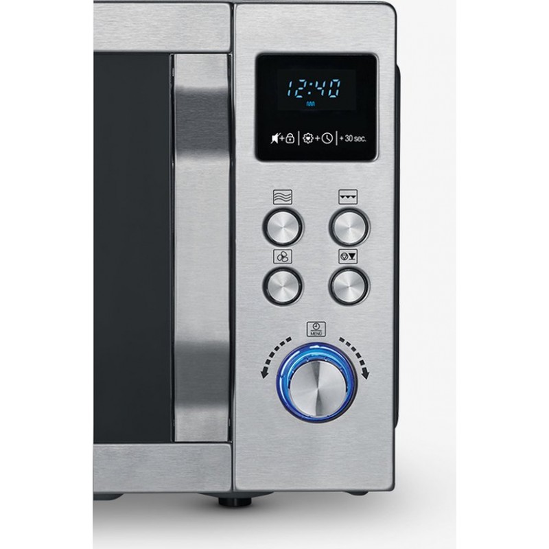 Severin MW 7774 Combi magnetron - Grill en Hetelucht tot 200 °C - EasySelect Bediening - 25 Liter- RVS