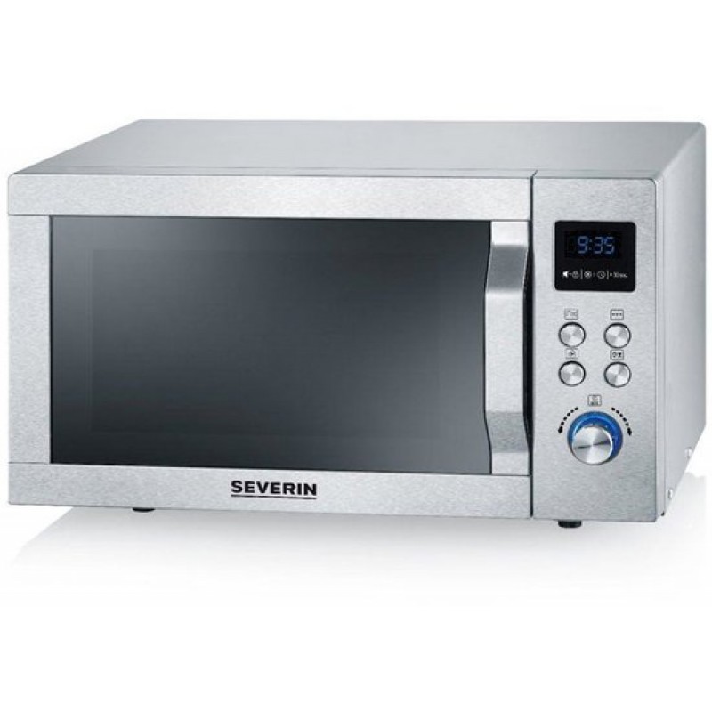 Severin MW 7774 Combi magnetron - Grill en Hetelucht tot 200 °C - EasySelect Bediening - 25 Liter- RVS
