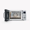 Severin MW 7777 Combi magnetron - Glazen Bodem zonder Draaiplateau - Ultra-Hetelucht tot 230 °C - 25 Liter - RVS