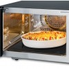 Severin MW 7777 Combi magnetron - Glazen Bodem zonder Draaiplateau - Ultra-Hetelucht tot 230 °C - 25 Liter - RVS