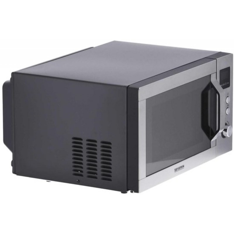 Severin MW 7777 Combi magnetron - Glazen Bodem zonder Draaiplateau - Ultra-Hetelucht tot 230 °C - 25 Liter - RVS