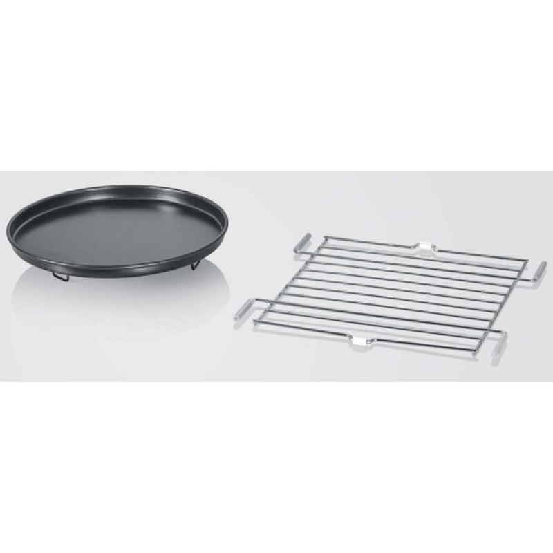 Severin MW 7777 Combi magnetron - Glazen Bodem zonder Draaiplateau - Ultra-Hetelucht tot 230 °C - 25 Liter - RVS