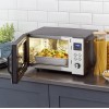 Severin MW 7777 Combi magnetron - Glazen Bodem zonder Draaiplateau - Ultra-Hetelucht tot 230 °C - 25 Liter - RVS