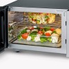 Severin MW 7777 Combi magnetron - Glazen Bodem zonder Draaiplateau - Ultra-Hetelucht tot 230 °C - 25 Liter - RVS