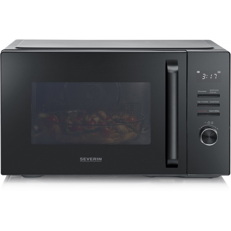 Severin MW 7798 Combimagnetron - Heteluchtoven - Grill - 29 liter - 900 Watt - 11 Kookprogramma's - Zwart
