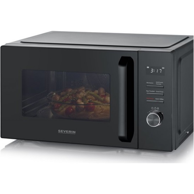 Severin MW 7798 Combimagnetron - Heteluchtoven - Grill - 29 liter - 900 Watt - 11 Kookprogramma's - Zwart