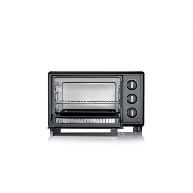 Severin TO 2079 Bak- en Toastoven met Pizzasteen & Draaispit - Hetelucht - 20 Liter - 1600 W