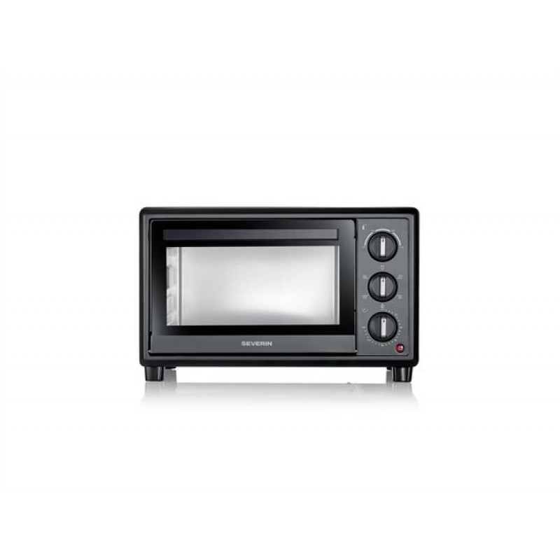 Severin TO 2079 Bak- en Toastoven met Pizzasteen & Draaispit - Hetelucht - 20 Liter - 1600 W