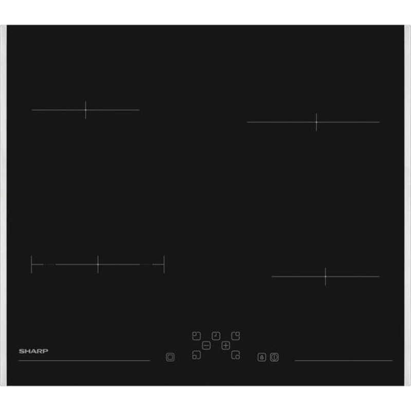 Sharp-KH6V08FT0KEU-Keramische kookplaat-inbouw-60cm