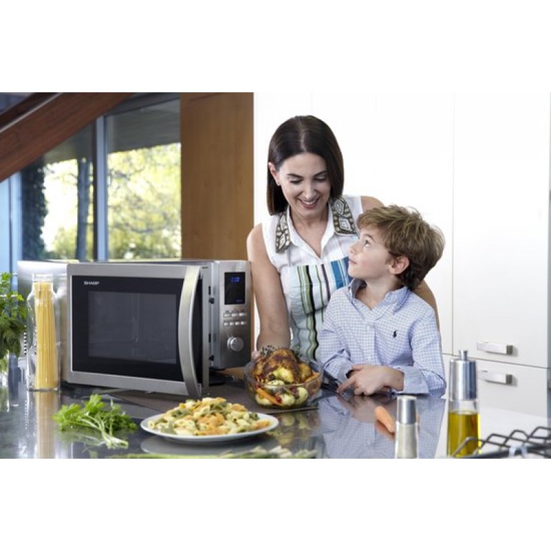 Sharp R922STWE - Combi magnetron - RVS