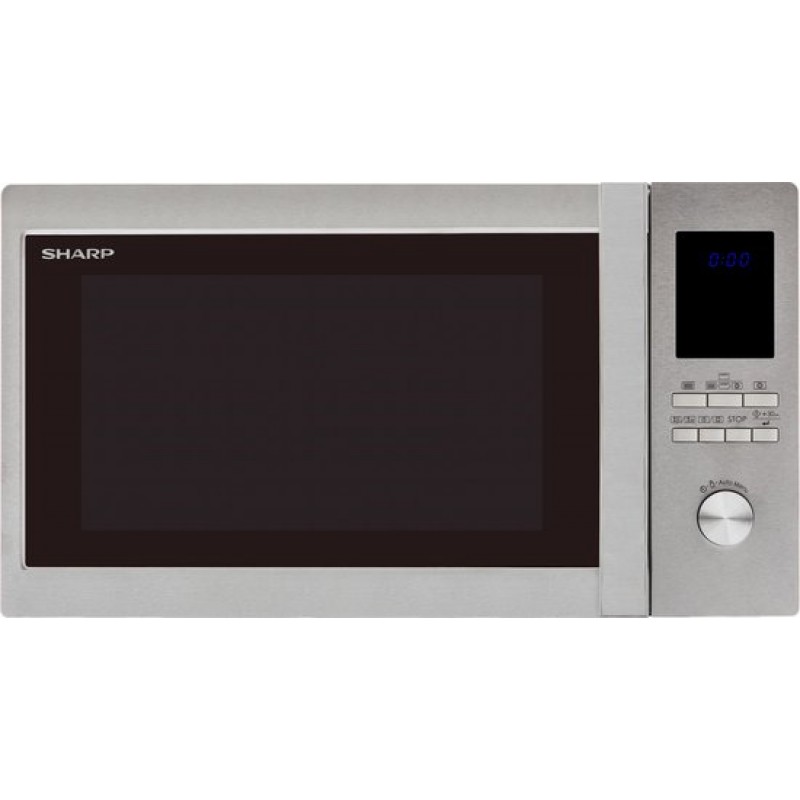 Sharp R-982 STWE - Combi-magnetron - vrijstaand - RVS
