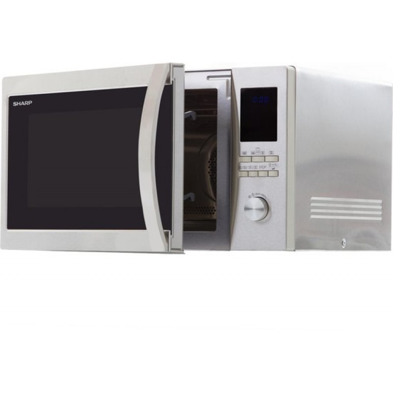 Sharp R-982 STWE - Combi-magnetron - vrijstaand - RVS