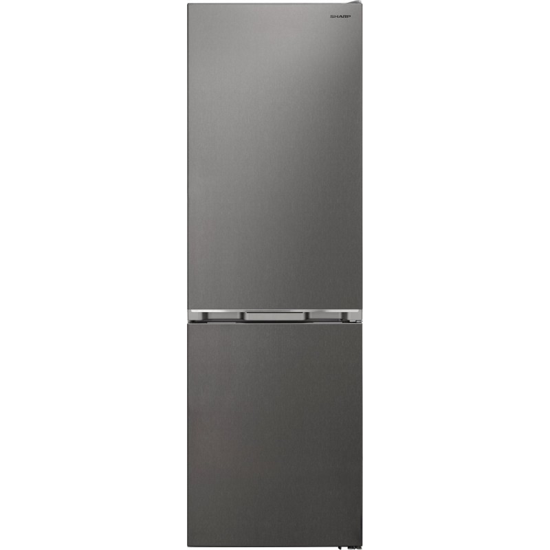 Sharp SJNBA31DMXPCEU - Koel-vriescombinatie - No Frost - Zilver - Ideale koelkast voor gezinnen