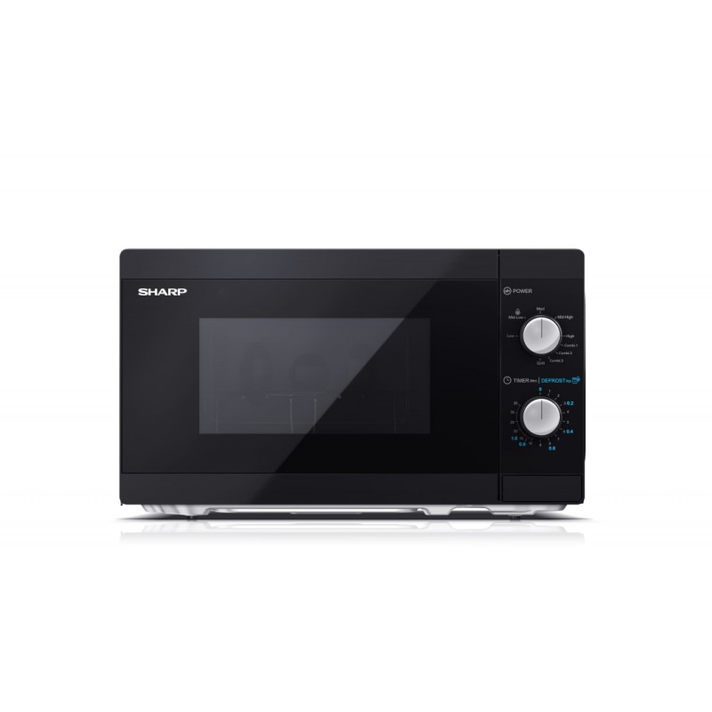 Sharp YC-MG01E-B magnetron en grill - 800W - 20 liter - zwart