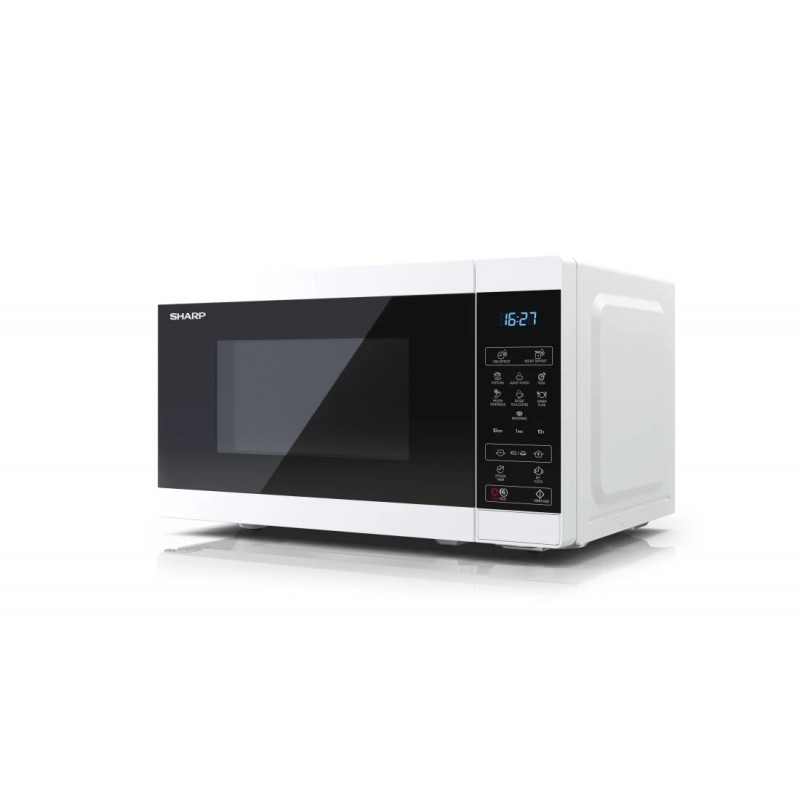 Sharp YC-MS02E-W magnetron Zwart, Wit Solo-magnetron Aanrecht 20 l 800 W