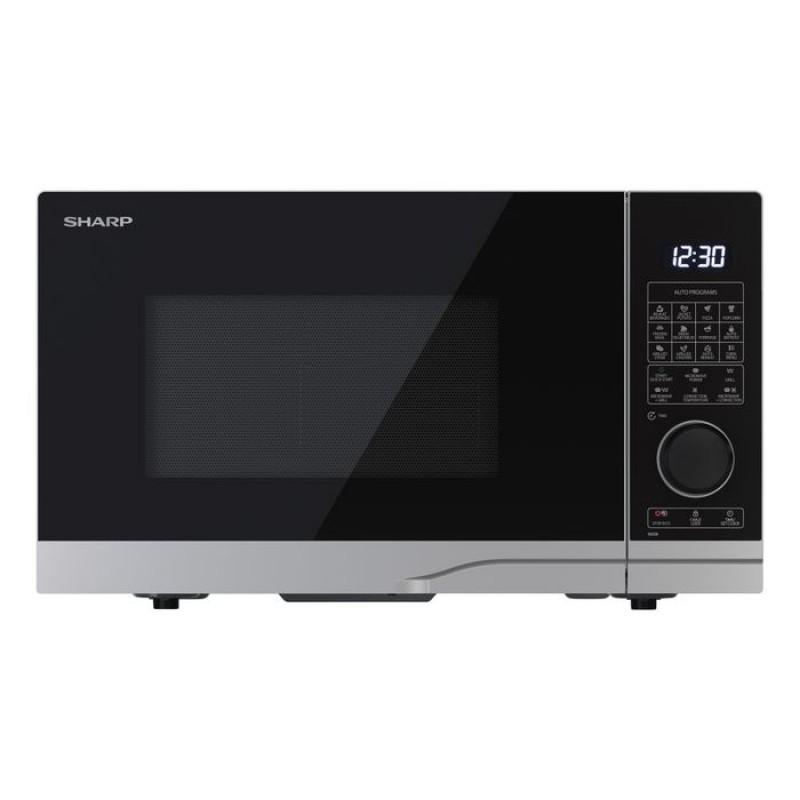 Sharp YC-PC254AE-S combimagnetron met grill en heteluchtoven - 900W - 25 liter - zilver