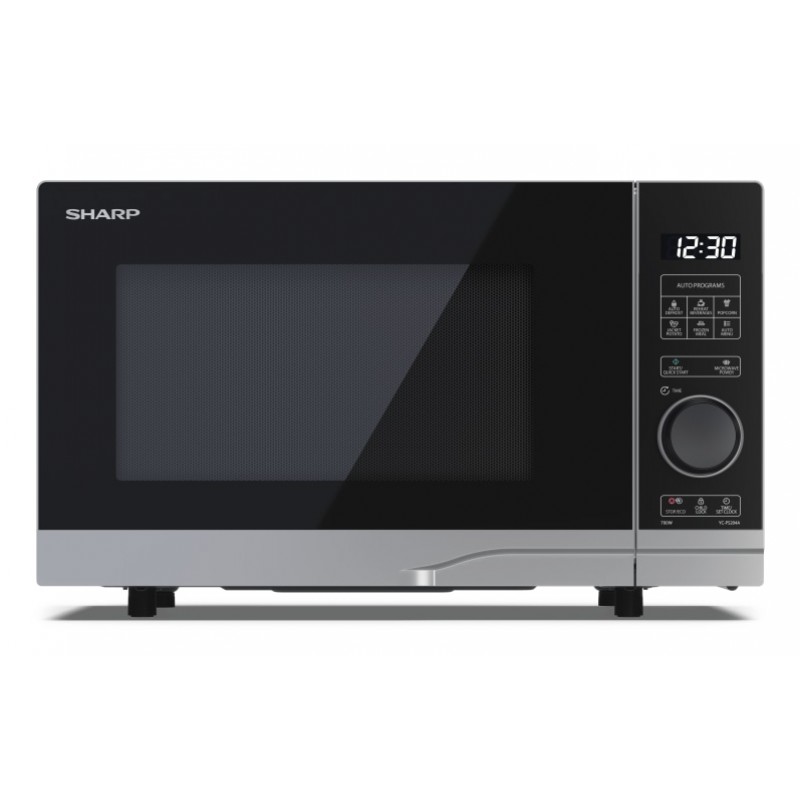 Sharp YC-PS204AE-S solo magnetron - 700W - 20 liter - zilver