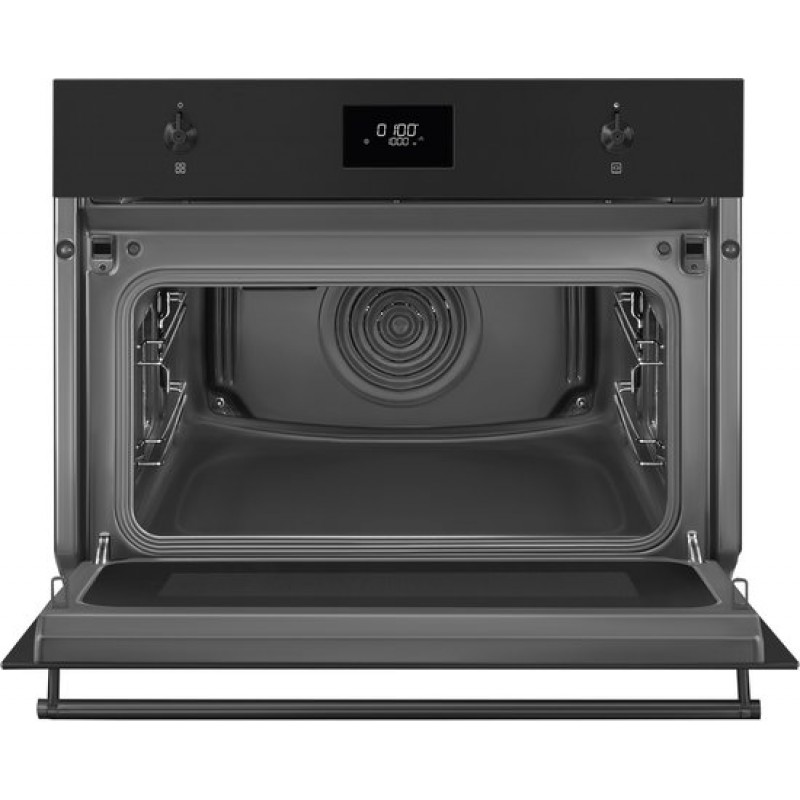 SMEG SO4301M1N Combi Oven Inbouw - 45 cm - 40 Liter - Magnetronfunctie - Galileo Technologie - Hetelucht - Grill - AirFry - Ever Clean Emaille - Classici Mat Zwart