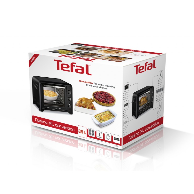 Tefal Optimo OF4848 - Vrijstaande Oven - 39L - Grill- en Bakfunctie - Ruim