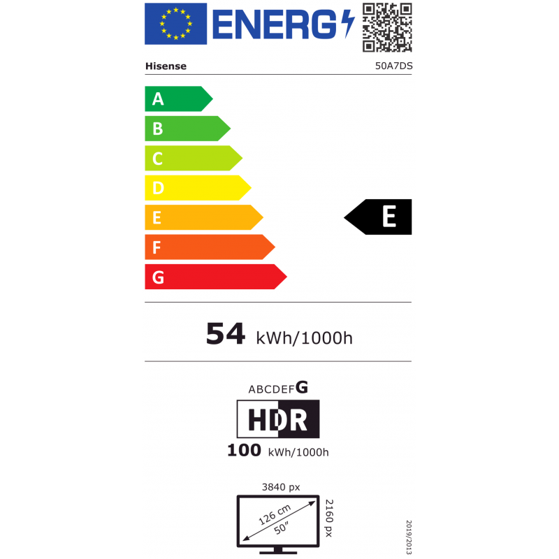 HISENSE 50A7DS QLED TV - Plat - 50 inch - 127 cm - UHD 4K-SMART TV